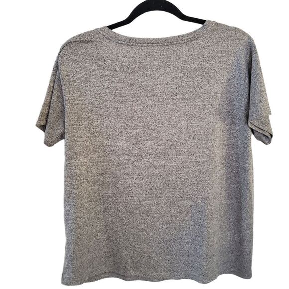 Sonoma Short Sleeve V-Neck Heathered  Top Size Medium - Picture 2 of 5